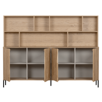 New Gravure wandkast eiken blanke lak