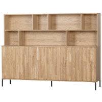 New Gravure wandkast eiken blanke lak van het woonmerk WOOOD