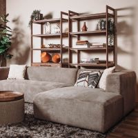 Falcone wandkast lage deur - 90 cm - bruin