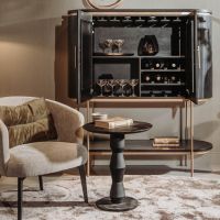 Brunello bijzettafel - ø50 cm 3 - zwart