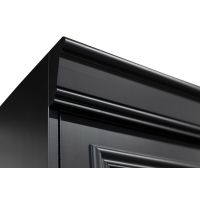 Organize vitrinekast/buffetkast 110 cm grenen matzwart van het woonmerk BePureHome