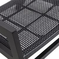 Fauteuil Pem met armleuning aluminium zwart van het woonmerk WOOOD