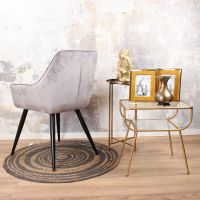 Ravi eetkamerstoel 2.0 velours grijs van het woonmerk DS4U