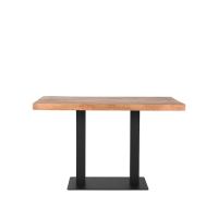 Restauranttafel 120x70x75 cm - straight edge - naturel