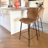 Ruby barkruk velvet 66 cm