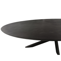 Starfurn Eettafel Brandy ovaal 210 cm - zwart