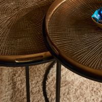 Julie salontafel set van 2 - bruin