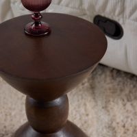 Starfurn Bijzettafel Ron rond - bruin