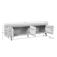Starfurn Tv-meubel Solana mangohout 210 cm - bruin