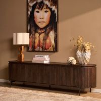 Starfurn Tv-meubel Solana mangohout 210 cm - bruin