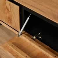 Zwevend tv-meubel RichWood 160 cm - naturel