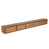 Zwevend tv-meubel RichWood 280 cm - naturel