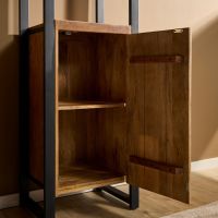 Boekenkast Boaz met 1 deur - 55 cm - naturel