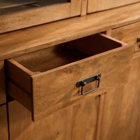 Vitrinekast Boaz XXL - 200 cm - naturel