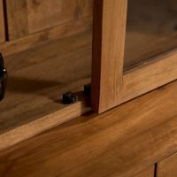 Vitrinekast Boaz XXL - 200 cm - naturel