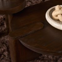 Starfurn Bijzettafel Rava 50 cm - donkerbruin