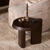 Starfurn Bijzettafel Rava 50 cm - donkerbruin