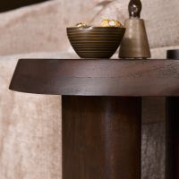 Starfurn Bijzettafel Rava 50 cm - donkerbruin