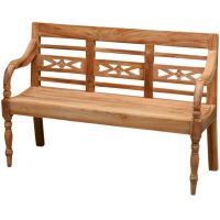 Stations tuinbank teakhout 130 cm - OUTLET