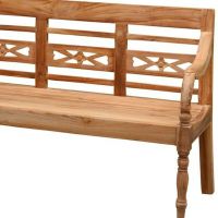 Stations tuinbank teakhout 130 cm - OUTLET