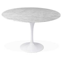 Tulp tafel onderstel voor rond blad | wit mat