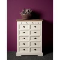 Fleur ladekast - 88 cm - wit