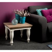 Fleur bijzettafel - 60 cm sierpoot - wit