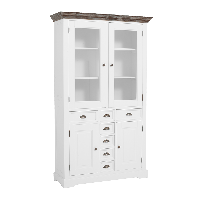 Fleur vitrinekast - 115 cm - wit