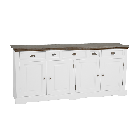 Fleur dressoir - 200 cm - wit