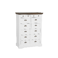 Fleur ladekast - 88 cm - wit