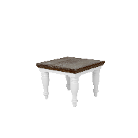 Fleur bijzettafel - 60 cm sierpoot - wit