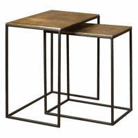 Tower Living Renew Iron bijzettafel set vanaf 44 cm - brons