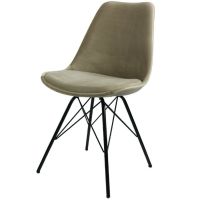 Kick Kick velvet kuipstoel - zwart onderstel