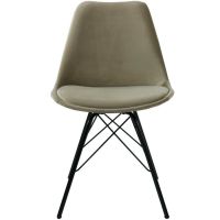 Kick Kick velvet kuipstoel - zwart onderstel