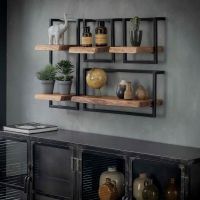 Fraaai Woody metaal wandplank 30 cm - OUTLET B