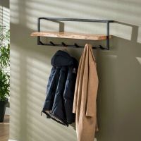 Woody kapstok metaal met plank en 6 haken - OUTLET B