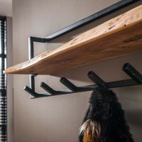 Woody kapstok metaal met plank en 6 haken - OUTLET B