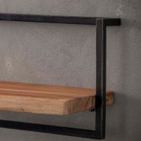 Fraaai Woody metaal wandplank 65 cm