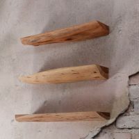 Woody wandplank set van drie