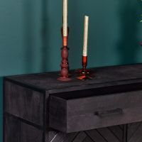 Kabinet kast New York - 100 cm - zwart