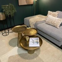 Ronde salontafel Daisy - ø50 cm - antiek goud