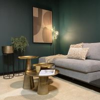 Starfurn Ronde salontafel Daisy - ø40 cm - antiek goud