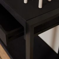 Sidetable Boaz - 180 cm - zwart