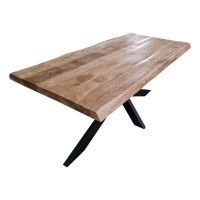 Rechthoekige boomstamtafel Boston - 240 cm - naturel