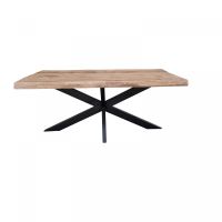 Rechthoekige boomstamtafel Boston - 240 cm - naturel