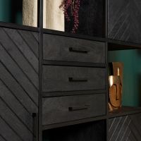 Vakkenkast New York Supreme XXL - 160 cm - zwart