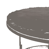 Salontafel Ora set van 2 - Ø60 cm - zwart