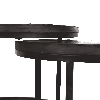 Salontafel Ora set van 2 - Ø60 cm - zwart