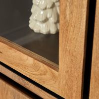 Richwood vitrinekast - mangohout - 100 cm