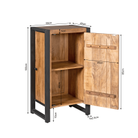 Halkast Boaz 1 deur - naturel